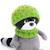 Peluche raton laveur avec bonnet vert 15 cm Grey 4 - vertbaudet enfant 