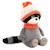 Peluche raton laveur avec bonnet orange 15 cm Grey 2 - vertbaudet enfant 