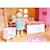 Chambre à coucher pour maison de poupée Rose, blanc, beige 2 - vertbaudet enfant 