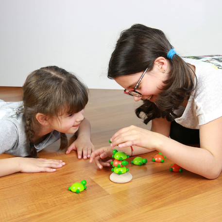 Jeu en bois challenge tortue Vert 2 - vertbaudet enfant 