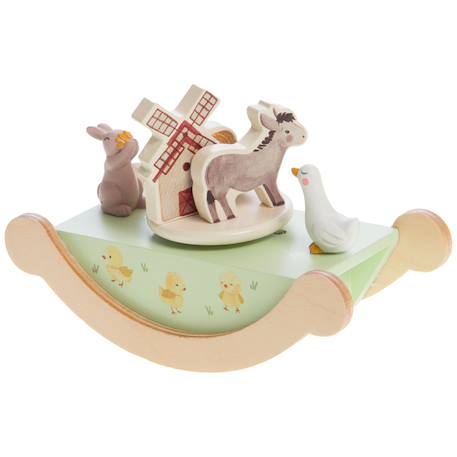 Boîte à musique esteban Gris, vert, blanc 1 - vertbaudet enfant 
