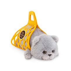Jouet-Peluche chat gris 35 cm