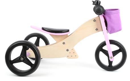 Draisienne tricycle 2 en 1 Rose 2 - vertbaudet enfant 