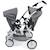Le buggy tandem vario pour poupons Gris 3 - vertbaudet enfant 