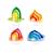 Jeu de construction quatre saisons Rouge 3 - vertbaudet enfant 