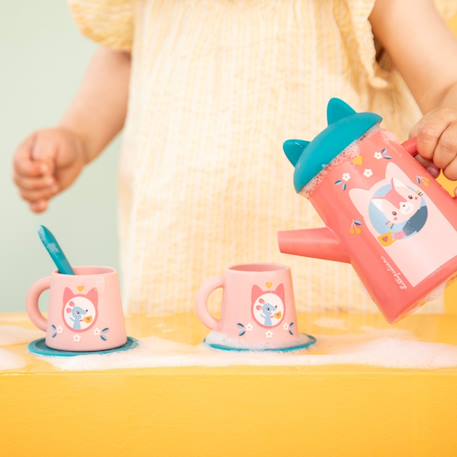 Set de thé pour le bain jeanne Rose, bleu, marron 6 - vertbaudet enfant 