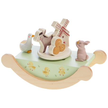 Boîte à musique esteban Gris, vert, blanc 2 - vertbaudet enfant 