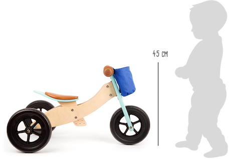 Draisienne tricycle 2 en 1 maxi Bleu 4 - vertbaudet enfant 