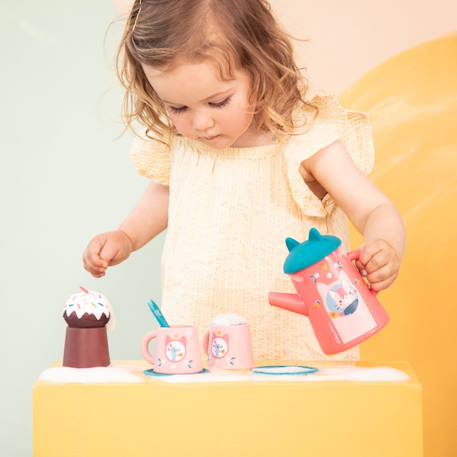 Set de thé pour le bain jeanne Rose, bleu, marron 5 - vertbaudet enfant 