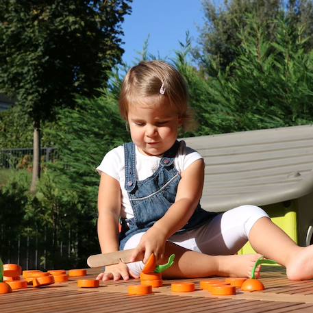 Jeu en bois coupe la carotte Orange 5 - vertbaudet enfant 