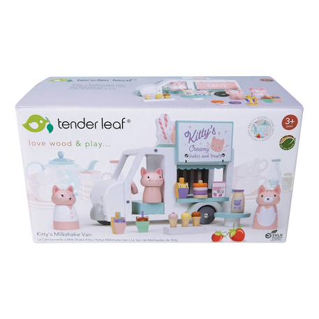 La camionette à milkshake kitty en bois Multicolor 3 - vertbaudet enfant 