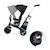 Tricycle modulaire avec siège rotatif et harnais de sécurité Gris+Noir+Rose+Vert 10 - vertbaudet enfant 