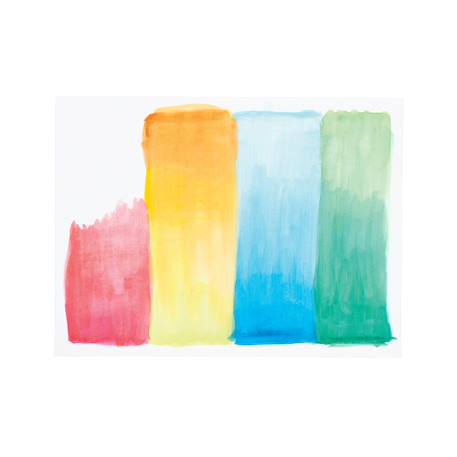Bloc de papier aquarelle pour enfants – 20 feuilles épaisses Multicolor 2 - vertbaudet enfant 