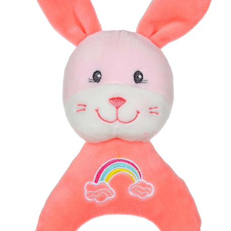 Hochet rainbow lapin - 15 cm Blanc 2 - vertbaudet enfant 