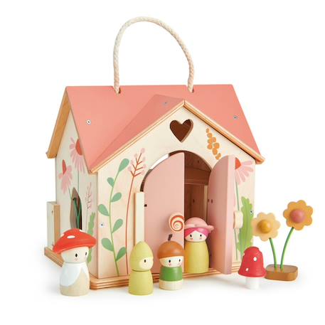 Maison de poupée en bois - chalet Rosewood Multicolor 1 - vertbaudet enfant 