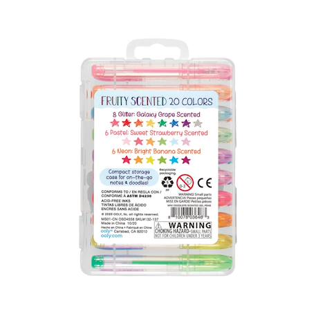 Set de 20 mini stylos gel parfumés Mini Doodlers – Couleurs pailletées, néon et pastel Multicolor 5 - vertbaudet enfant 
