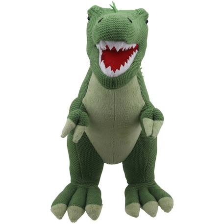Grande peluche T-rex vert- collection tricotés 44 cm Vert 2 - vertbaudet enfant 