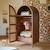 Armoire enfant en bois d'orme et rotin lisbeth Marron 3 - vertbaudet enfant 