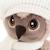 Peluche hibou avec bonnet blanc et écharpe 20 cm Marron 4 - vertbaudet enfant 