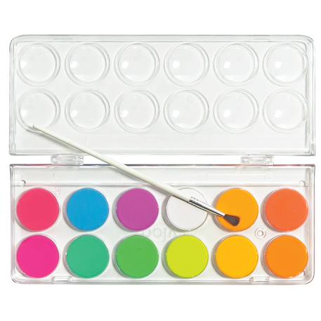 Aquarelles néon Chroma Blends – Set de 12 couleurs lumineuses avec pinceau Multicolor 5 - vertbaudet enfant 