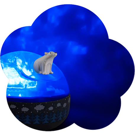Projecteur musical d'aurores boréales ours Bleu 4 - vertbaudet enfant 