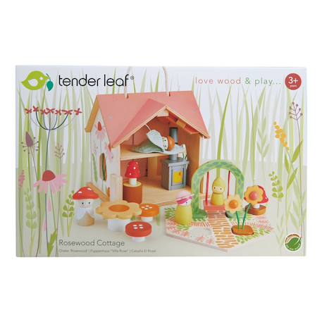 Maison de poupée en bois - chalet Rosewood Multicolor 5 - vertbaudet enfant 