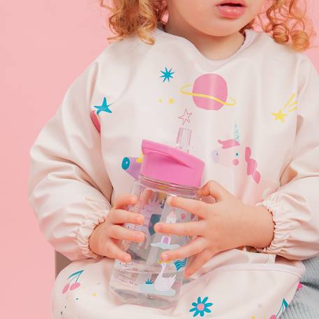 bavoirs tablier à manches longues - Fantaisie Rose 5 - vertbaudet enfant 