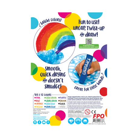 Bâtons de peinture Chunkies – Set de 12 couleurs lavables Multicolor 5 - vertbaudet enfant 