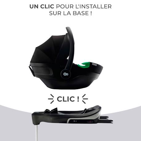 Base ISOFIX Kinderkraft CARE FX pour Siège Auto I-CARE i-Size avec Jambe de Force et Indicateurs d’Installation Noir 3 - vertbaudet enfant 