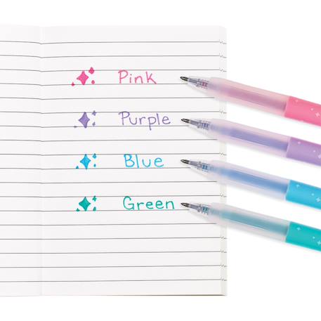 Stylos gel pailletés Oh My Glitter! – Set de 4 couleurs rétractables Multicolor 2 - vertbaudet enfant 
