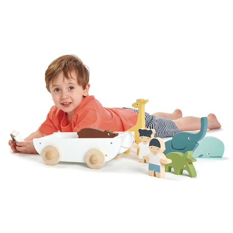 Bateau de l'amitié pour poupée en bois d'hévéa Multicolor 5 - vertbaudet enfant 