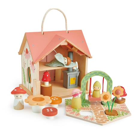 Maison de poupée en bois - chalet Rosewood Multicolor 3 - vertbaudet enfant 