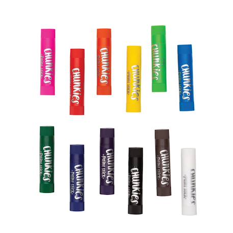 Bâtons de peinture Chunkies – Set de 12 couleurs lavables Multicolor 4 - vertbaudet enfant 