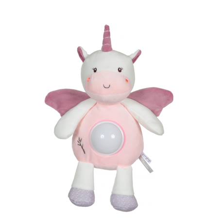Peluche - veilleuse bamboo bebe - licorne - 26 cm Blanc 1 - vertbaudet enfant 