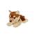 Peluche loup allongé marron & beige - 25 cm Marron 1 - vertbaudet enfant 