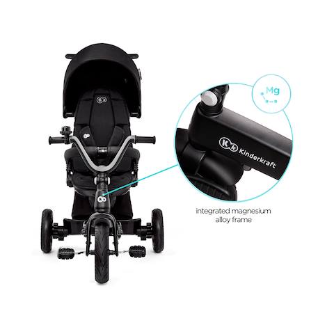 Tricycle modulaire avec siège rotatif et harnais de sécurité Gris+Noir+Rose+Vert 9 - vertbaudet enfant 
