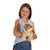Peluche loup allongé marron & beige - 25 cm Marron 2 - vertbaudet enfant 