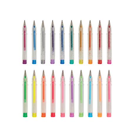 Set de 20 mini stylos gel parfumés Mini Doodlers – Couleurs pailletées, néon et pastel Multicolor 1 - vertbaudet enfant 