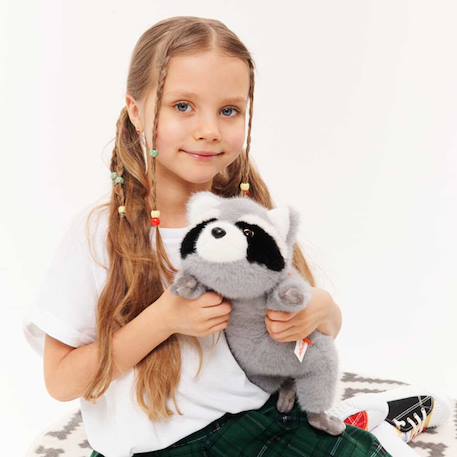 Peluche raton laveur 38 cm Grey 6 - vertbaudet enfant 