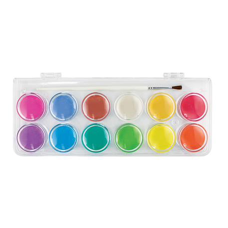 Aquarelles nacrées Chroma Blends – Set de 12 couleurs chatoyantes avec pinceau Multicolor 1 - vertbaudet enfant 