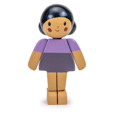 Poupée en bois - amande fille Multicolor 1 - vertbaudet enfant 