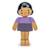 Poupée en bois - amande fille Multicolor 1 - vertbaudet enfant 