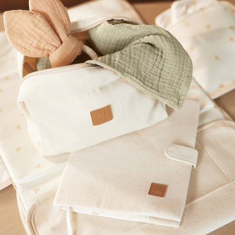 Trousse de toilette twill natural Ecru, beige 6 - vertbaudet enfant 