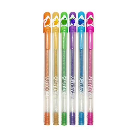 Stylos gel métallisés parfumés – Lot de 6 Multicolor 4 - vertbaudet enfant 