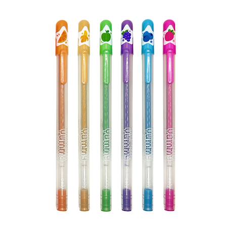Stylos gel métallisés parfumés – Lot de 6 Multicolor 1 - vertbaudet enfant 