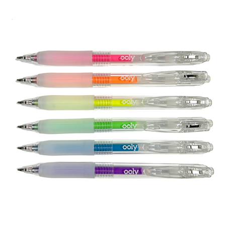 Stylos gel néon Jelly Gloss – Set de 6 stylos déco multisurfaces Multicolor 1 - vertbaudet enfant 