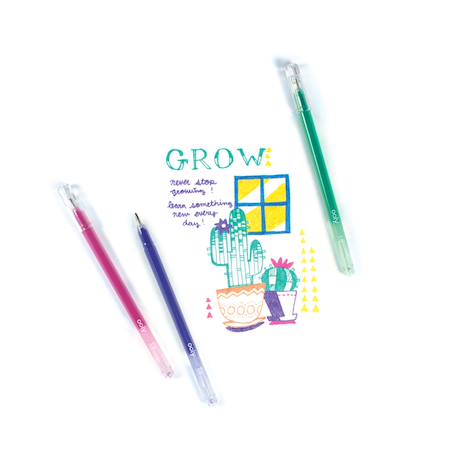 Stylos gel pailletés Radiant Writers – Set de 8 couleurs scintillantes Multicolor 5 - vertbaudet enfant 