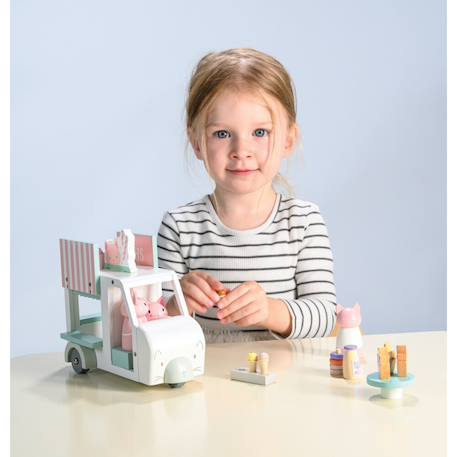 La camionette à milkshake kitty en bois Multicolor 4 - vertbaudet enfant 