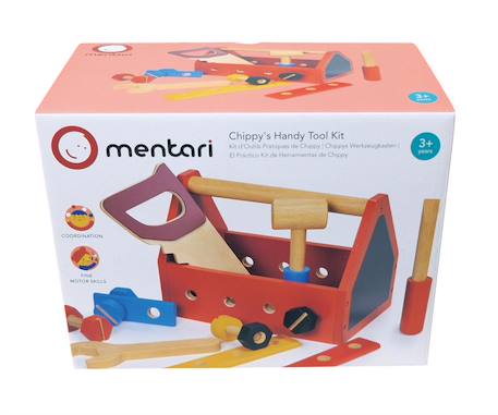 Boîte à outils ludique en bois Multicolor 2 - vertbaudet enfant 