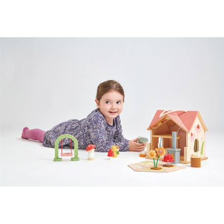 Maison de poupée en bois - chalet Rosewood Multicolor 2 - vertbaudet enfant 